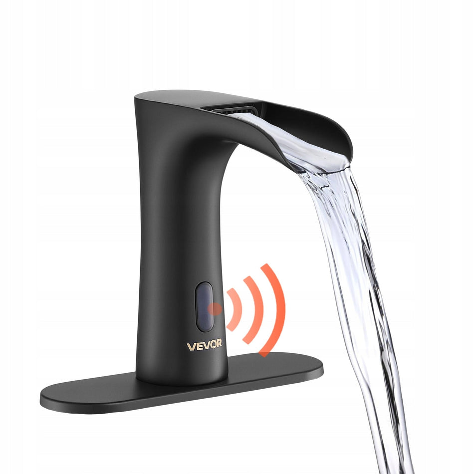 VEVOR TOUCHLESS BASIN FAUCET MATTE BLACK AUTOMATIC SENSOR
