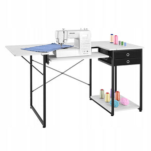 VEVOR PROFESSIONAL SEWING TABLE FOLDING TOP DRAWERS ADJUSTABLE