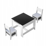 VEVOR CHILDREN'S TABLE WITH 2 CHAIRS AND FABRIC STORAGE BIN STURDY