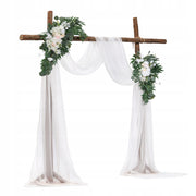 VEVOR Wedding Arch Flowers Kit White Silk Flower Drapes 4 PCS