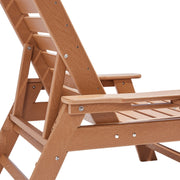 VEVOR HDPE GARDEN LOUNGER STRONG 181 KG 6-POSITION ADJUSTABLE ARMREST