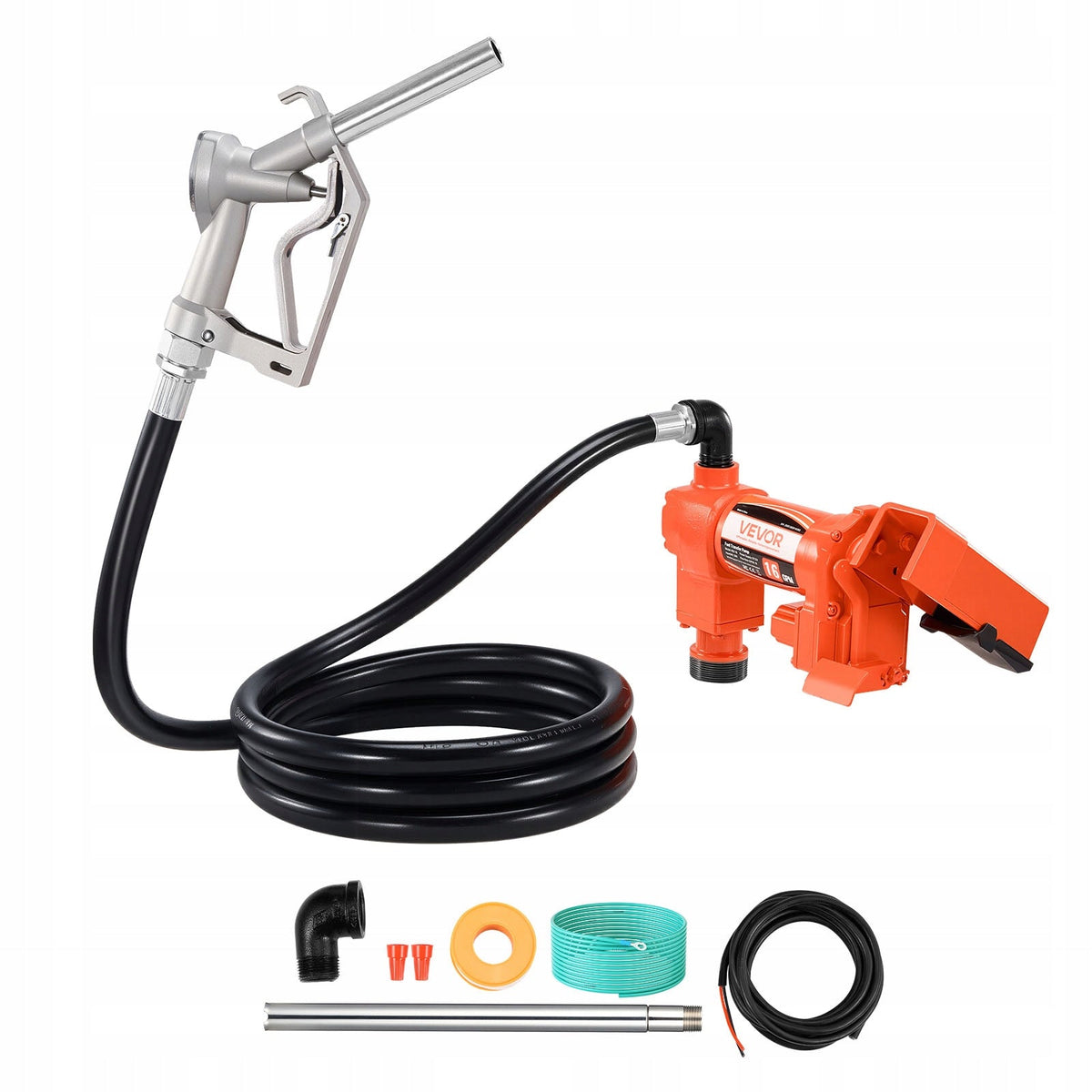 VEVOR FUEL TRANSFER PUMP 12V 60 5L MIN 1 4HP EXPLOSION-PROOF KIT