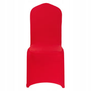 VEVOR CHAIR COVERS 50 PCS WASHABLE ELASTIC RED FOR PARTIES