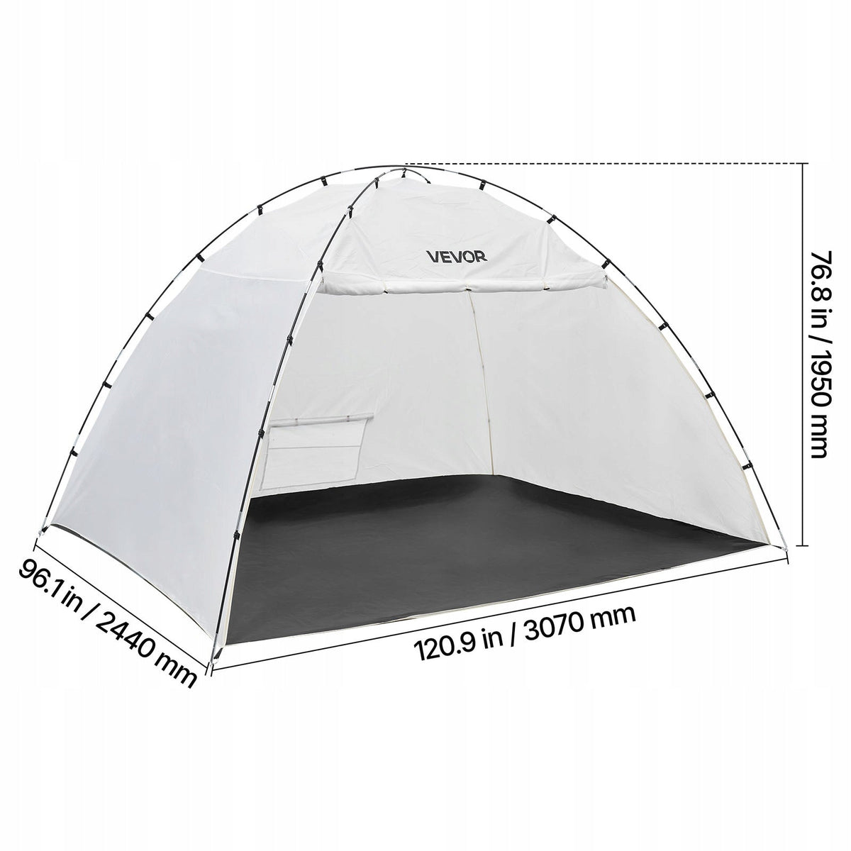 VEVOR PORTABLE PAINT SPRAY BOOTH BEST LARGE 293X230X188CM OXFORD