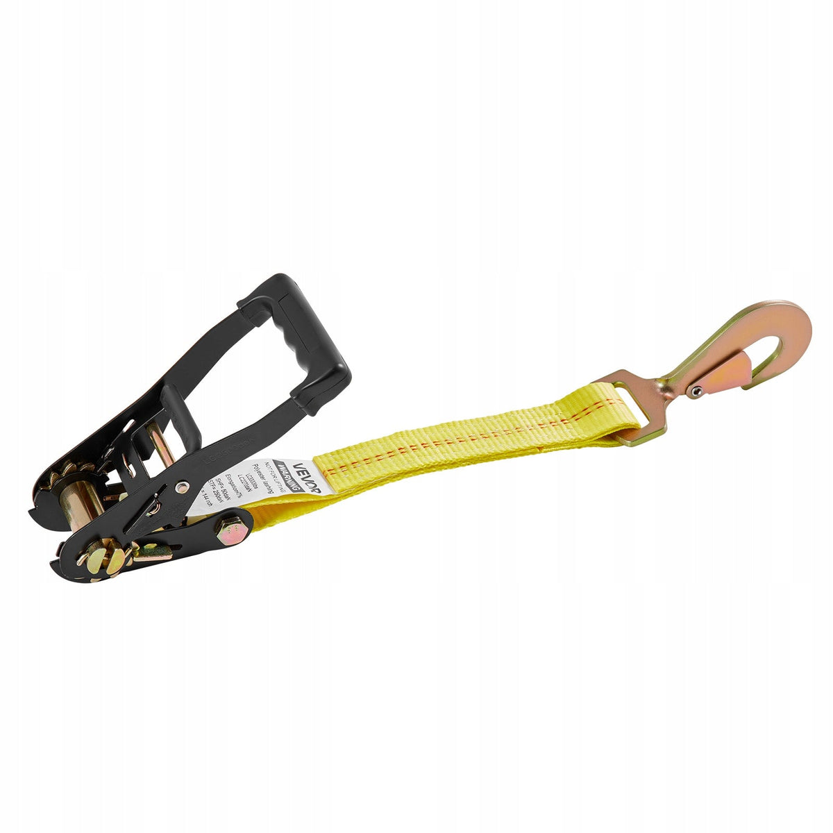 VEVOR WHEEL TIE DOWN STRAP 50.8X3657.6MM WITH SPRING HOOKS STRONG AND DURABLE