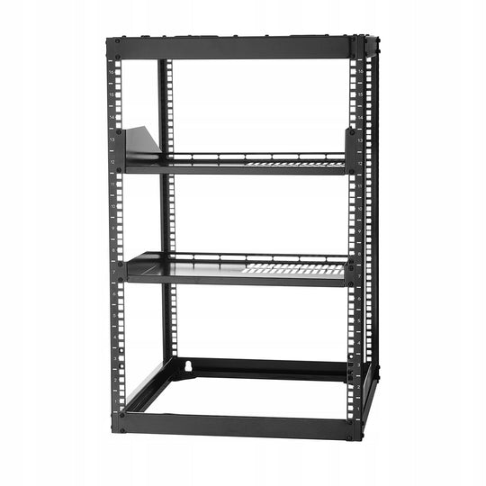 VEVOR 16U OPEN FRAME NETWORK RACK 585MM DEEP SOLID CONSTRUCTION