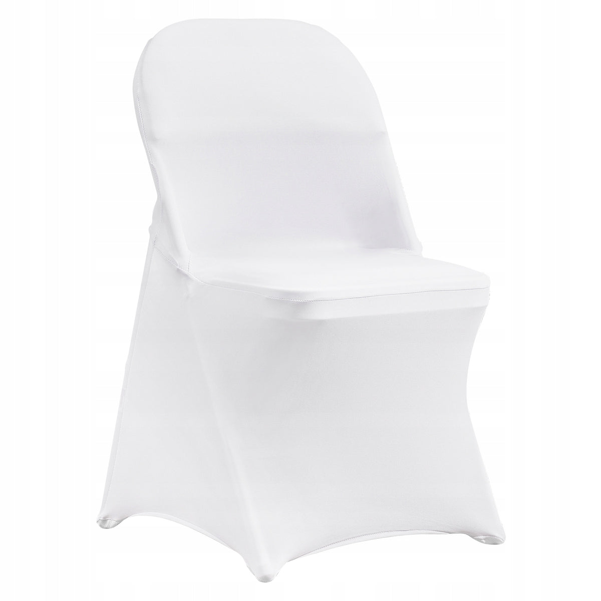 VEVOR FOLDING CHAIR COVERS ELASTIC SPANDEX 50 PCS WHITE