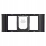 VEVOR ADJUSTABLE CAT FLAP 787-914MM ALUMINUM BLACK STRONG