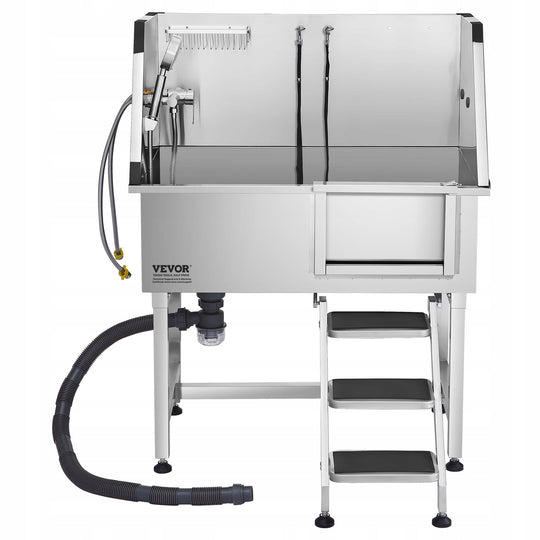 VEVOR PROFESSIONAL STAINLESS STEEL DOG WASHING STATION GROOMING TUB