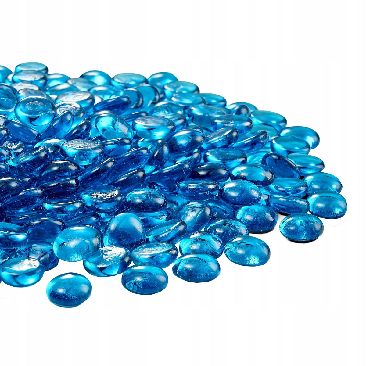 VEVOR FIREPROOF GLASS 9KG GLASS STONES MARINE BLUE 19MM