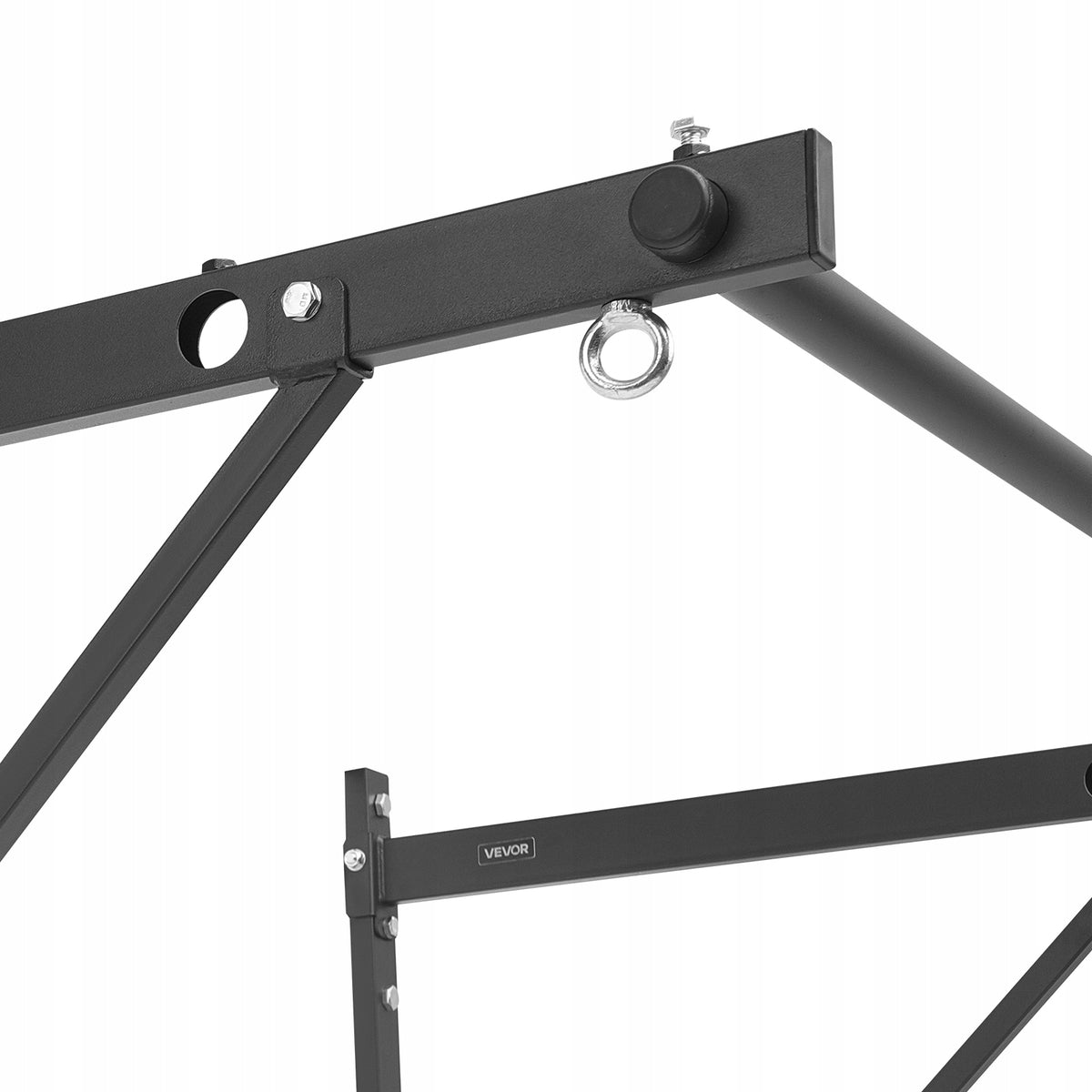 VEVOR Heavy Duty Wall Mounted Pull Up Bar Adjustable 440LBS Black