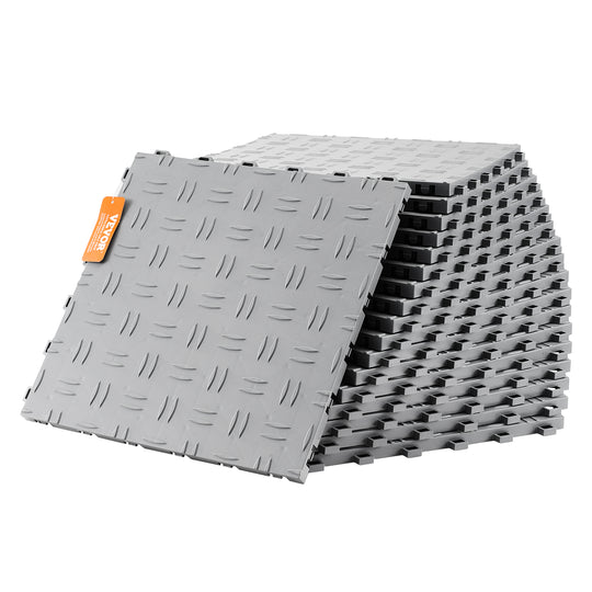 VEVOR PREMIUM GARAGE FLOOR TILES 305X305X13.4MM 50 PCS SOLID
