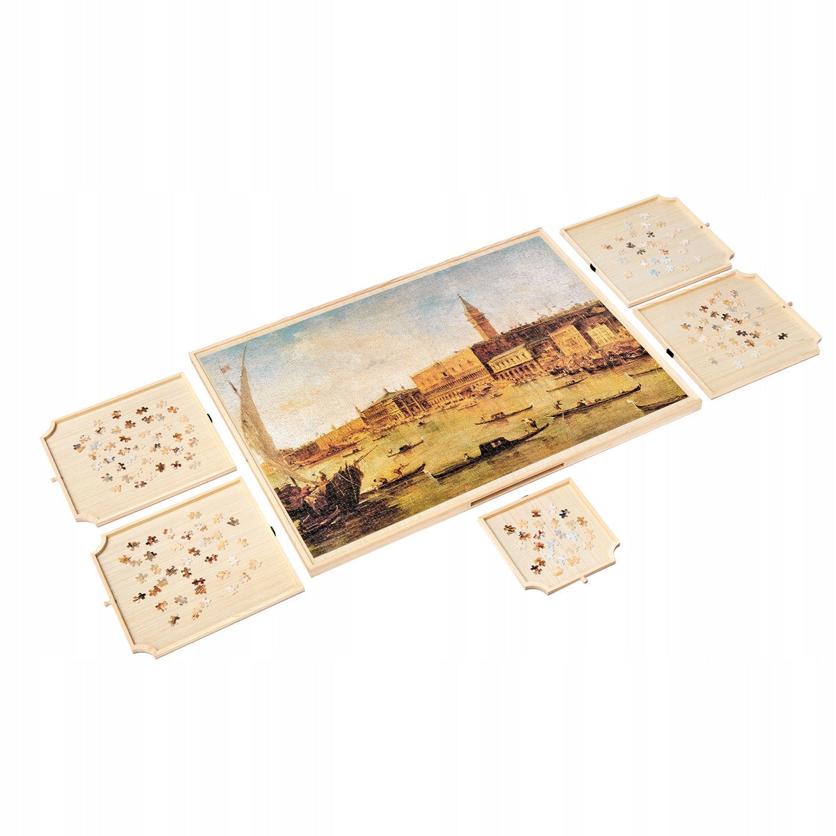 VEVOR PREMIUM ROTATING JIGSAW PUZZLE BOARD 2000 PIECES 5 DRAWERS