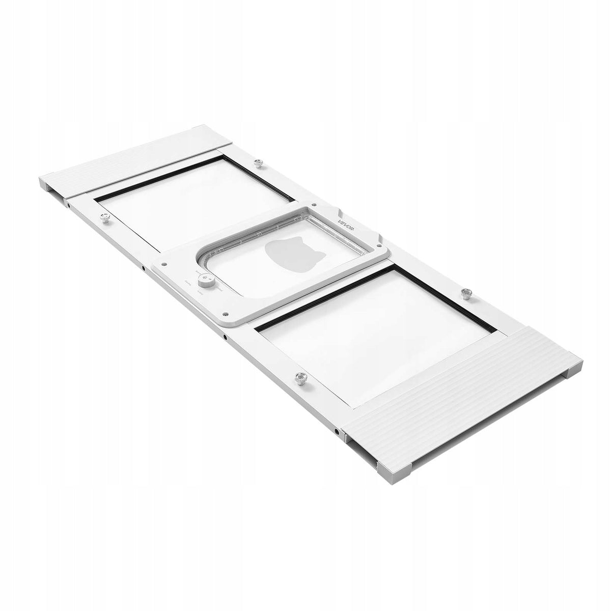 CAT FLAP VEVOR ADJUSTABLE 889-1016 MM ALUMINIUM STRONG WHITE
