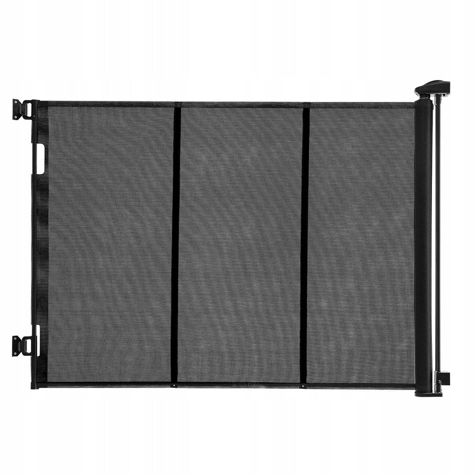VEVOR EXPANDABLE PET AND BABY GATE 515 CM STRONG BLACK MESH