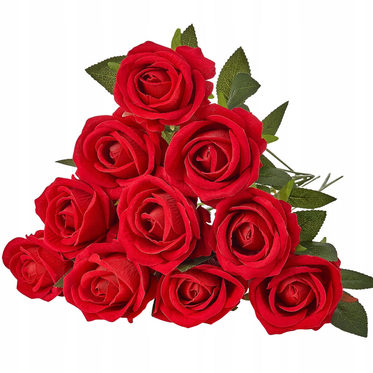 VEVOR ARTIFICIAL FLOWERS ROSES 60 PCS RED FLEXIBLE STEMS PREMIUM