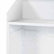 VEVOR PROFESSIONAL RECEPTION DESK WHITE MDF CASH WRAP COUNTER 118X50X111 CM