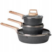 VEVOR 17-PIECE PREMIUM BLACK INDUCTION POT AND PAN SET