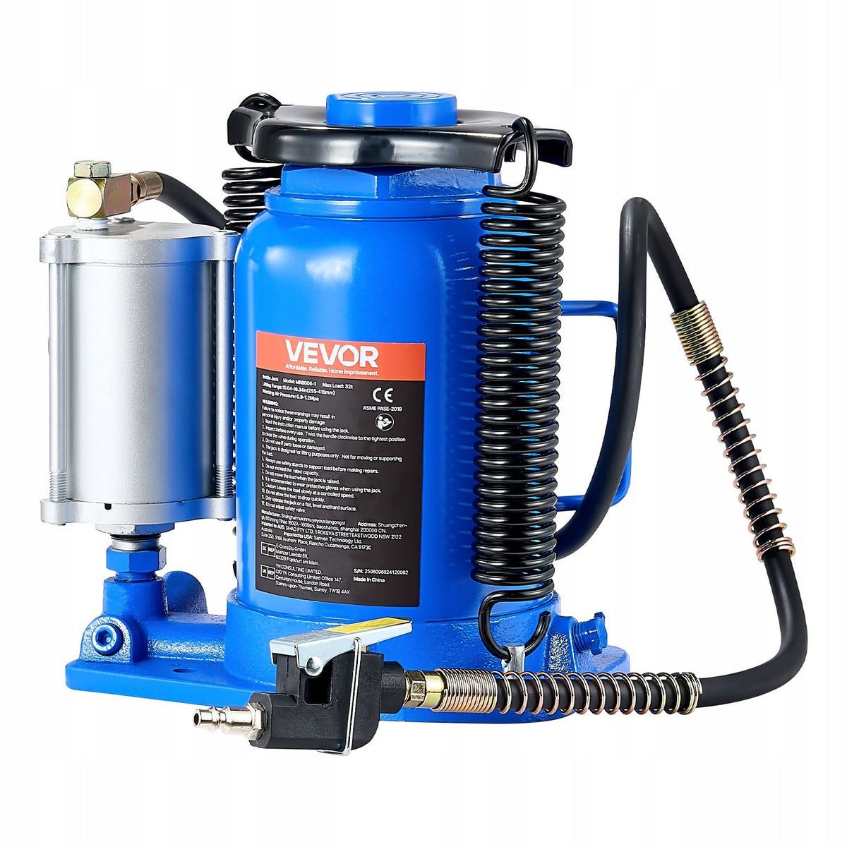 VEVOR 32T PNEUMATIC BOTTLE JACK POWERFUL HYDRAULIC RANGE