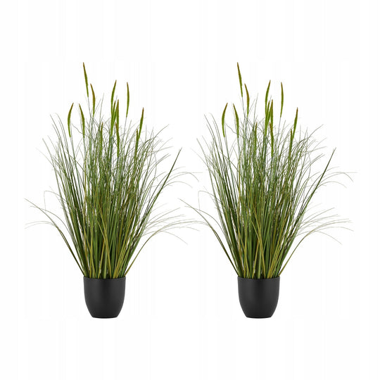 VEVOR ARTIFICIAL REED GRASS 2 PCS 89 CM PVC POT REALISTIC