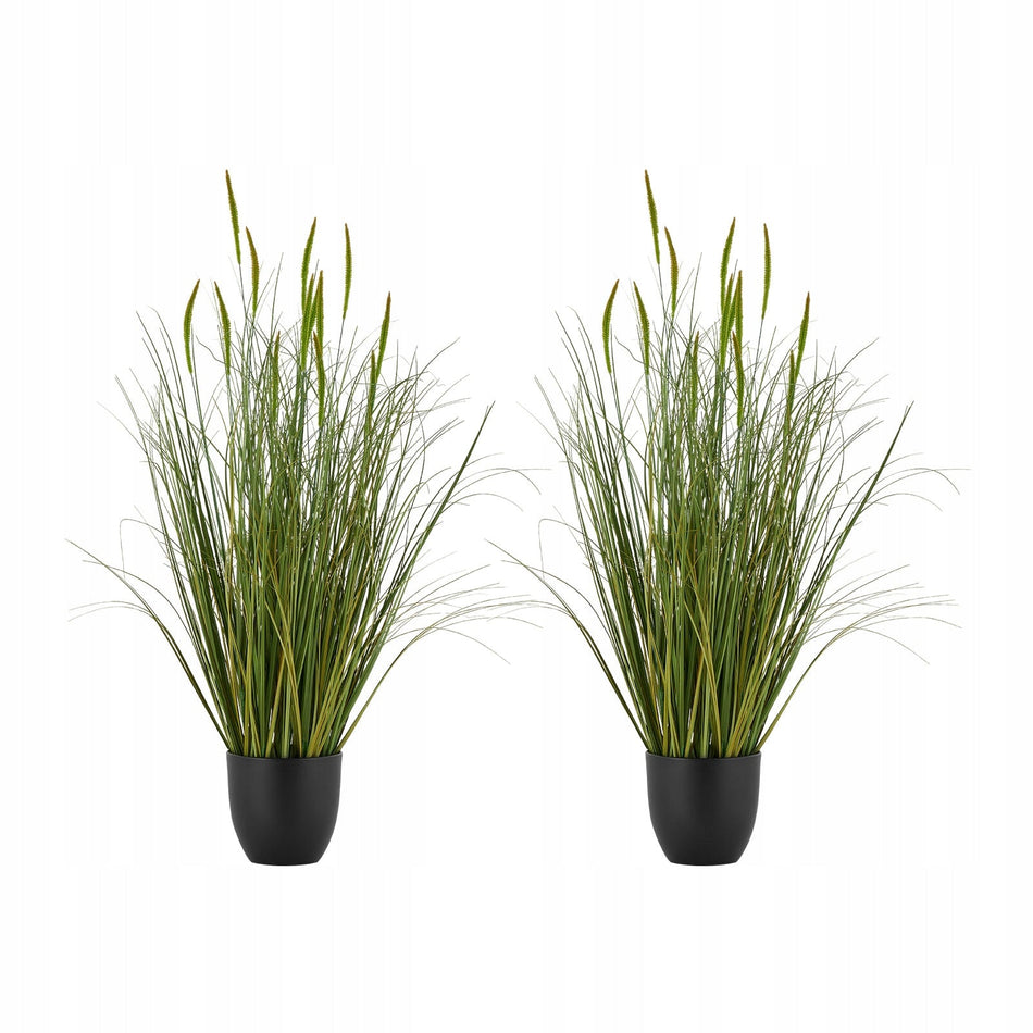 VEVOR ARTIFICIAL REED GRASS 2 PCS 89 CM PVC POT REALISTIC