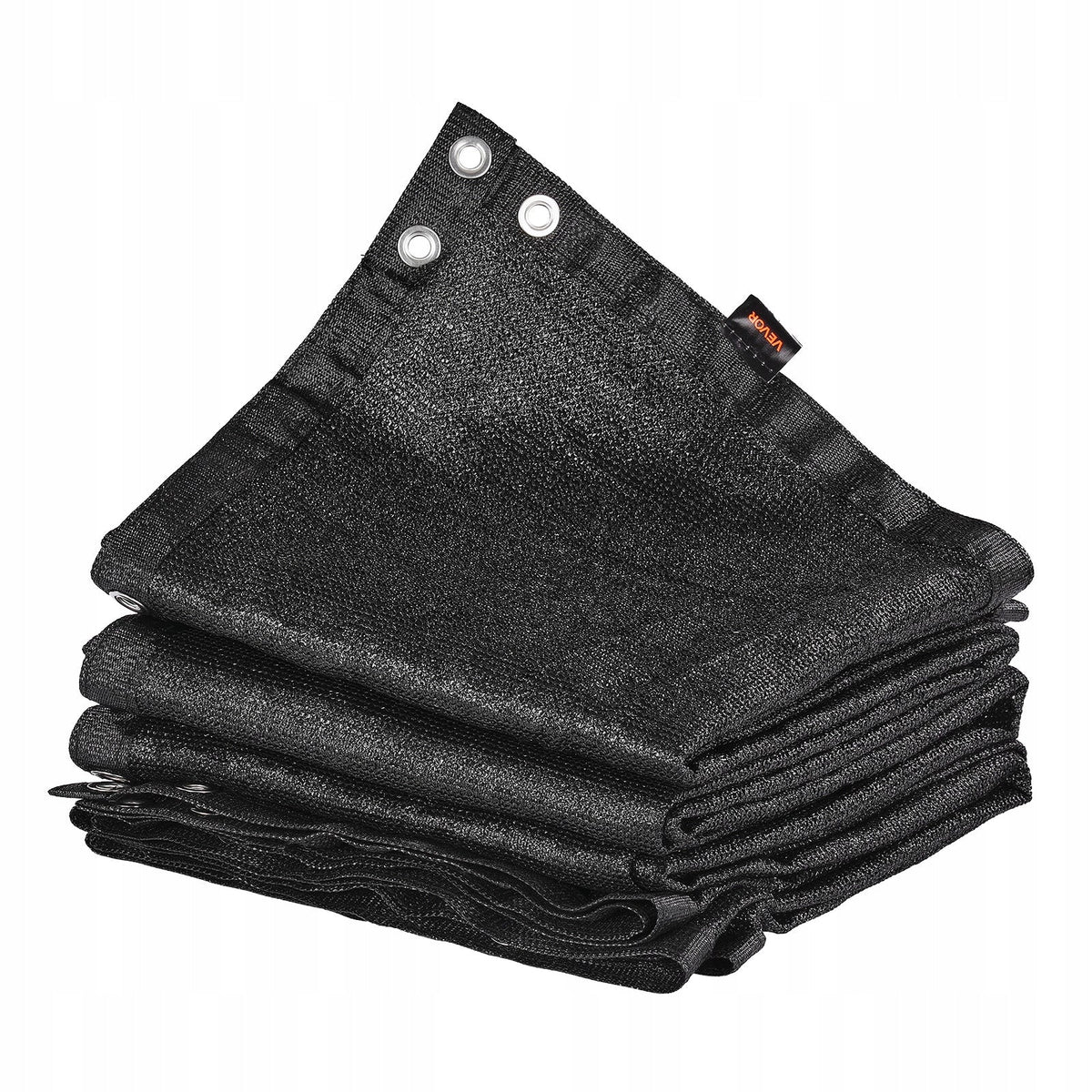 VEVOR 90 HDPE SUN SHADE SAIL 305X305 CM STRONG SOLID BLACK