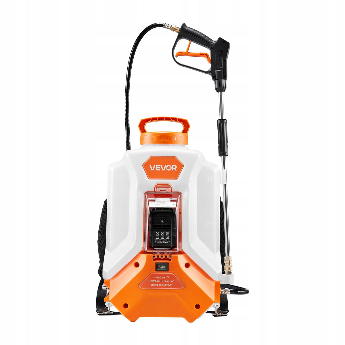 VEVOR CORDLESS PRESSURE SPRAYER 16L ELECTRIC BACKPACK