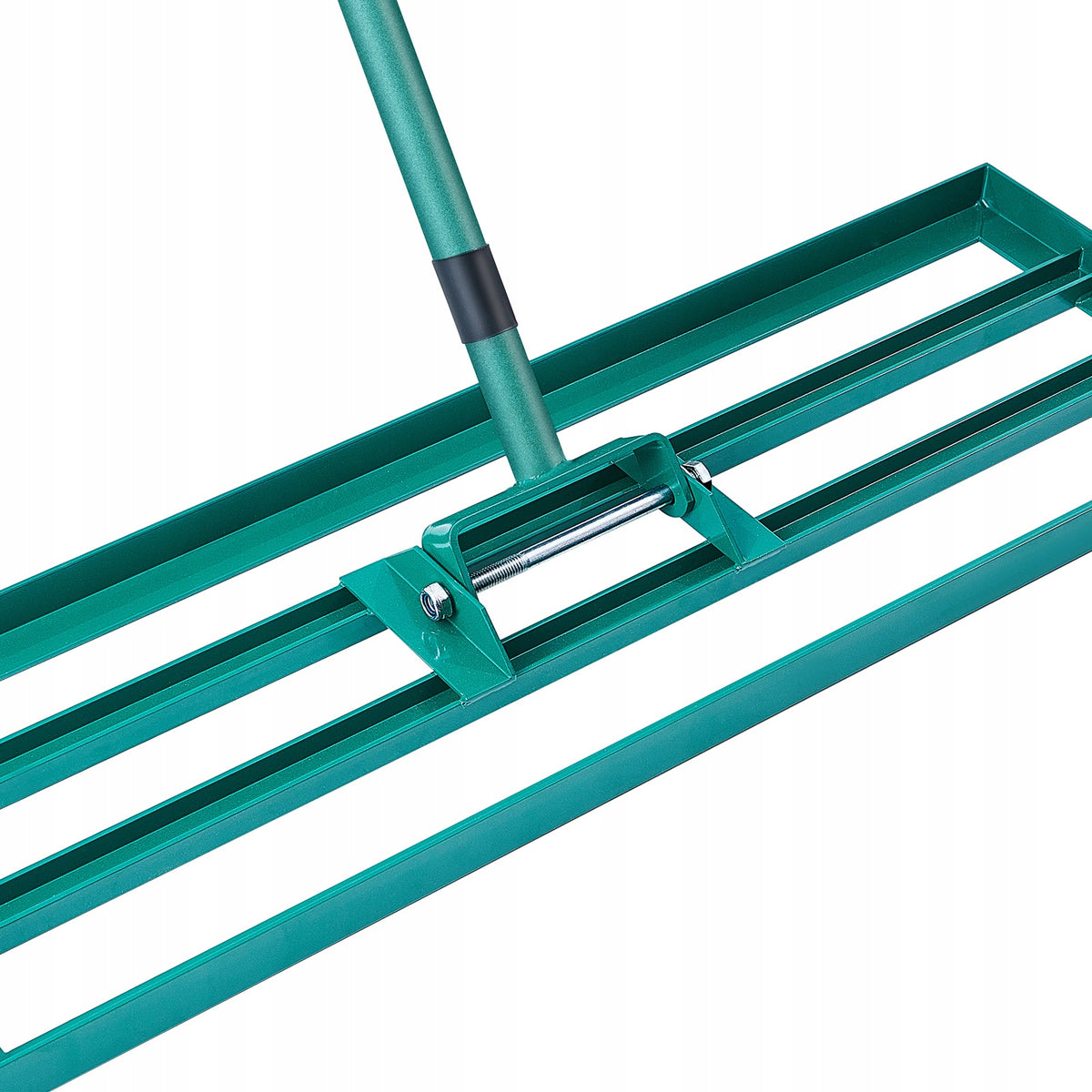 PROFESSIONAL VEVOR GRASS RAKE 1219X254 MM WITH BASE AND LONG HANDLE