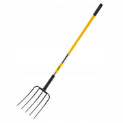 VEVOR MANURE FORK 1450 MM 5-TINE WITH FIBERGLASS HANDLE