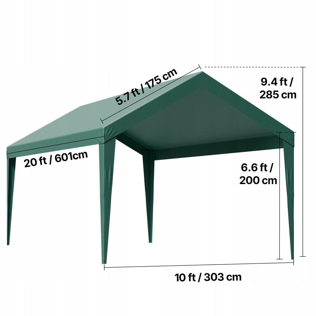 REPLACEMENT ROOF FOR VEVOR 3X6M CARPORT STRONG WATERPROOF PORTABLE