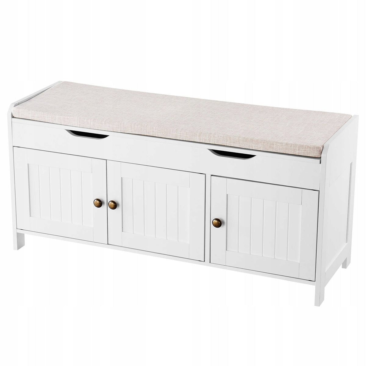 SHOE RACK BENCH VEVOR 1050X350X503 MM STURDY FOR HALLWAY WHITE