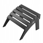 VEVOR ADIRONDACK CHAIR FOLDING FOOTREST HDPE 475X500X330MM BLACK