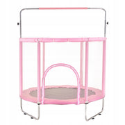 VEVOR 147 CM MINI KIDS TRAMPOLINE WITH NET AND BASKETBALL HOOP ADJUSTABLE