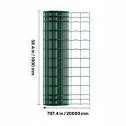 VEVOR GARDEN FENCE 1 X 20 M GALVANIZED WIRE MESH 2.1MM GREEN