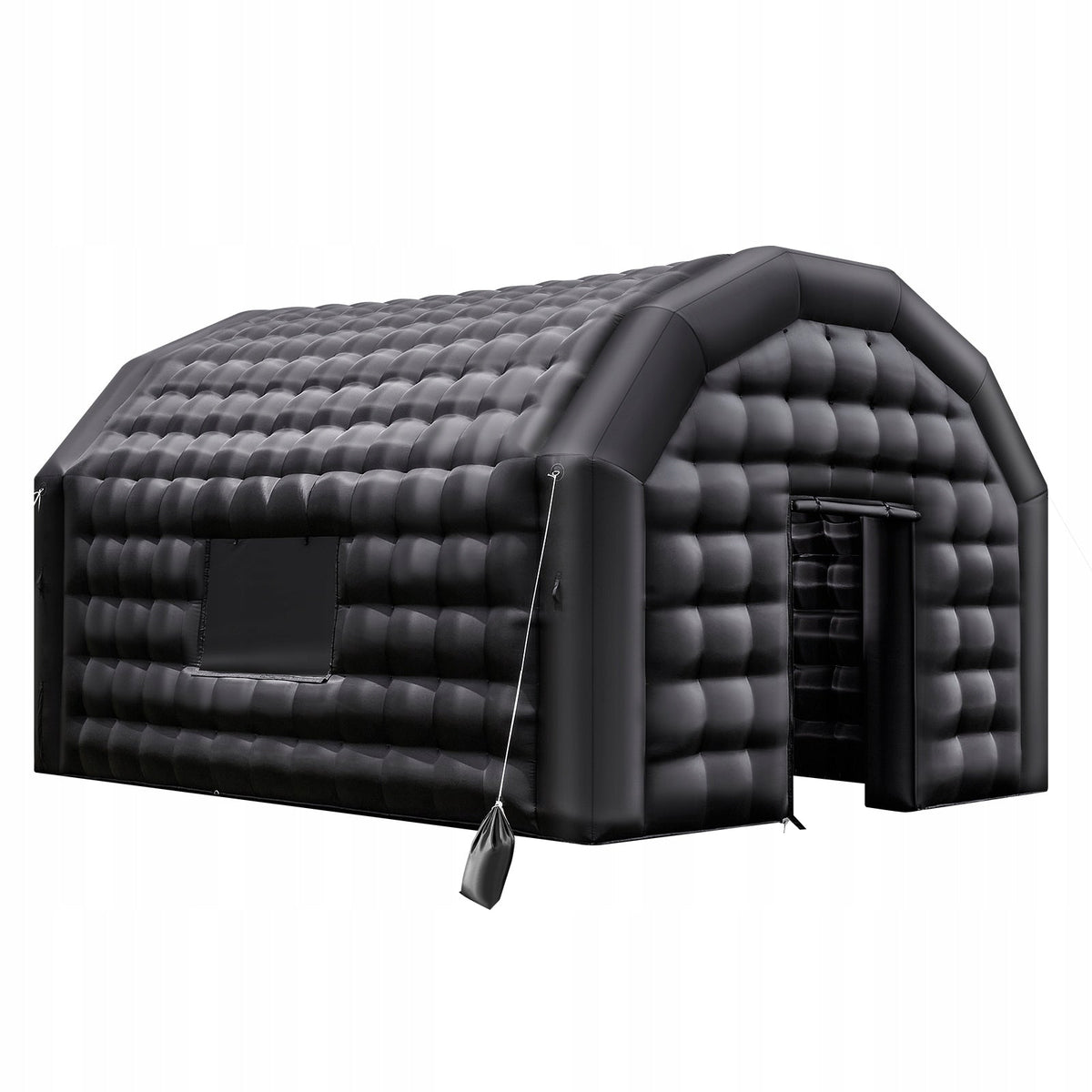 VEVOR 5X4X3.8M INFLATABLE PARTY TENT, BLACK, STURDY AND SPACIOUS