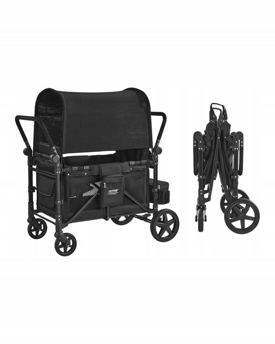 VEVOR PROFESSIONAL 4-SEATER FOLDABLE STROLLER WITH ADJUSTABLE HANDLE