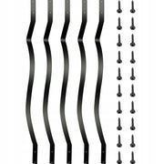 VEVOR TERRACE BALUSTERS 51 PIECES METAL BALUSTERS BLACK STRONG 82CM