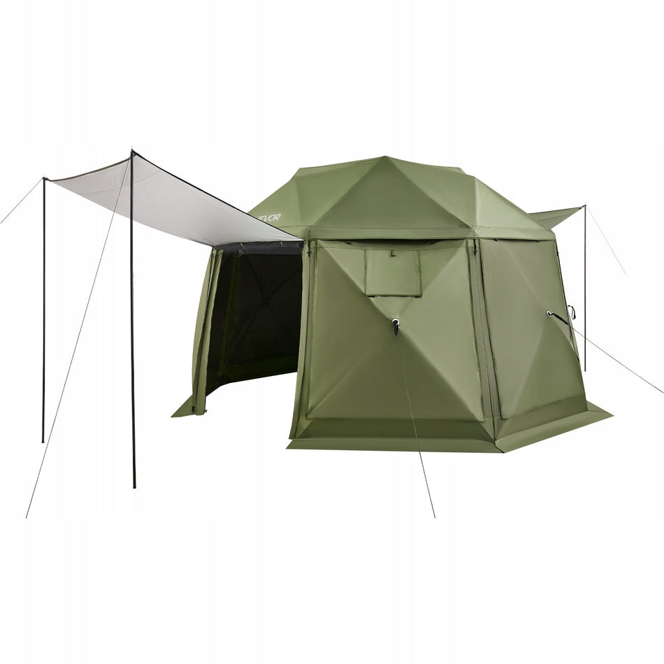 VEVOR POP-UP GAZEBO 3.96X3.96M 13-SIDED SPHERICAL TENT STRONG