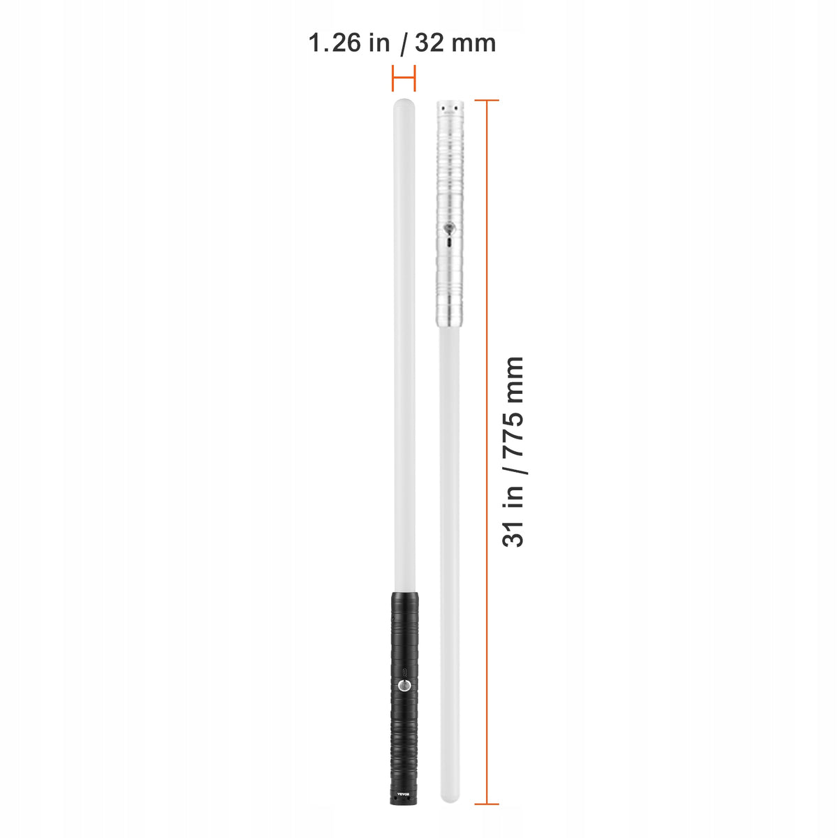 VEVOR LIGHTSABER 775 MM 2 PCS 7 RGB COLORS 4 MODES STRONG GIFT