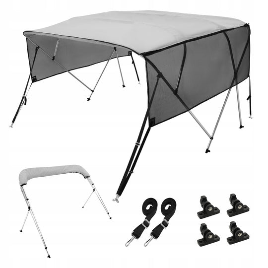 BOAT COVER VEVOR BIMINI TOP 4 ARCHES 231-244 CM STURDY LIGHTWEIGHT