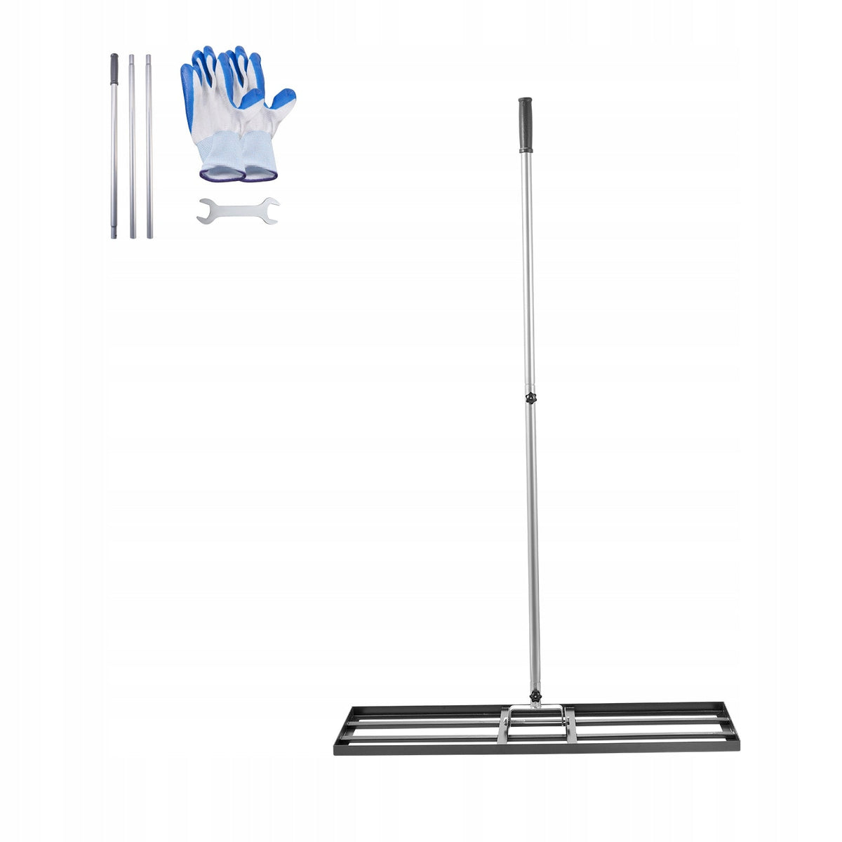 VEVOR 213 CM PROFESSIONAL LAWN LEVELING RAKE WITH HANDLE