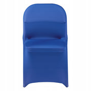 VEVOR 50 PCS ELASTIC CHAIR COVERS BLUE FOR FOLDING CHAIRS