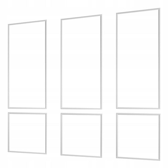 VEVOR WALL PANEL SET 3 PIECES 61X61 AND 61X138 CM WHITE STRONG