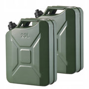 VEVOR 20L FUEL CAN 2 PCS METAL WITH SPOUT AND STRONG HANDLE