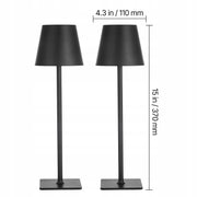 VEVOR CORDLESS TABLE LAMP 2 PCS 5200MAH TOUCH CONTROL 3 COLORS POWERFUL