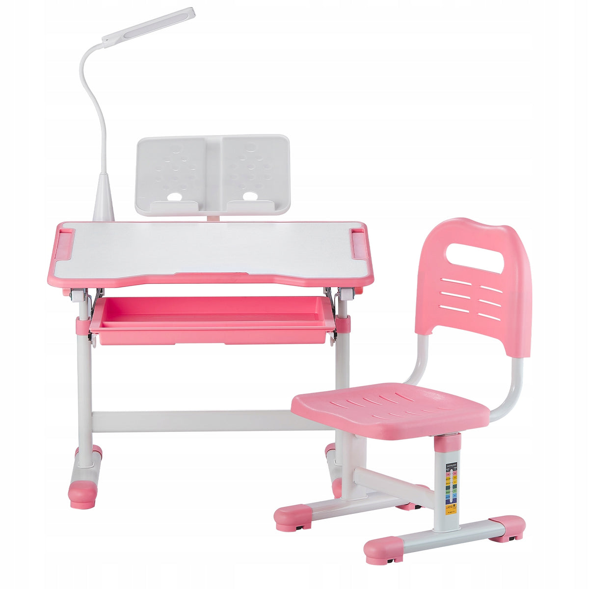 VEVOR KIDS DESK SET ADJUSTABLE ERGONOMIC DESK & CHAIR