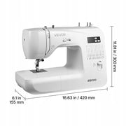 VEVOR 60-STITCH COMPUTERIZED PROFESSIONAL SEWING MACHINE WITH LED SCREEN
