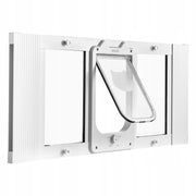 VEVOR CAT FLAP ADJUSTABLE 787-914 MM ALUMINIUM 4-WAY LOCKING