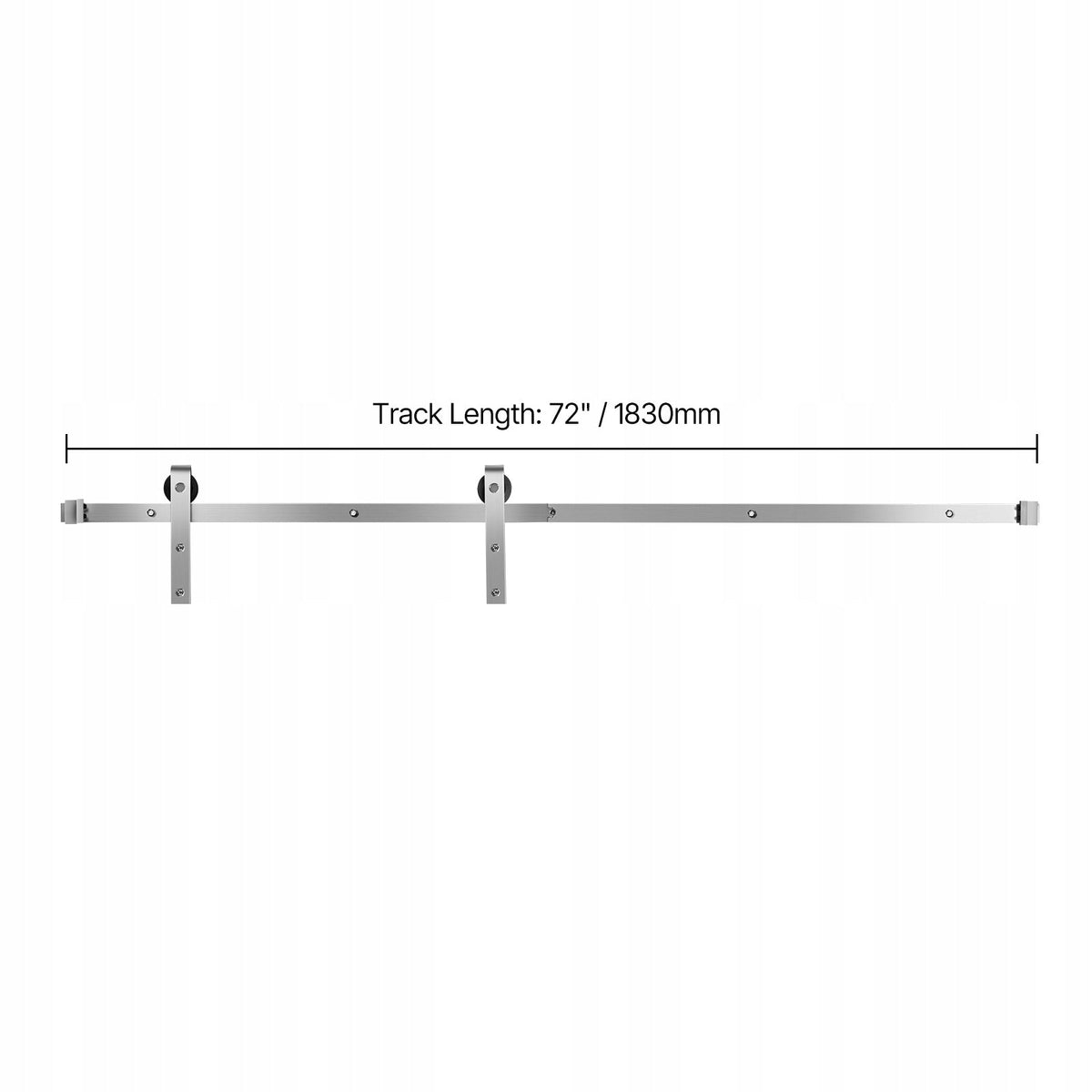 VEVOR 183 CM SLIDING DOOR SYSTEM 150 KG LOAD CAPACITY STRONG SET