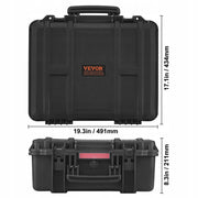 VEVOR HARD PISTOL CASE WITH FOAM PU IP67 WATERPROOF TSA